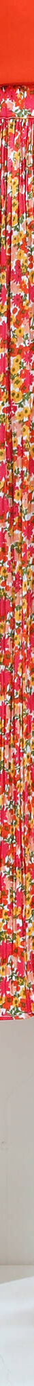 Jupe plissée satin imprimé (orange / rose) Jupe plissée satin imprimé (orange / rose)